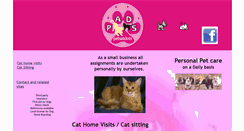Desktop Screenshot of catsitting.petsatdots.co.uk